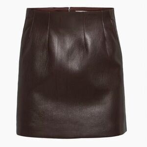 Aritzia Babaton Kinsley Leather Mini Skirt